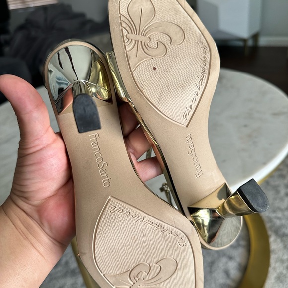 Franco Sarto metallic gold heels - Picture 9 of 13